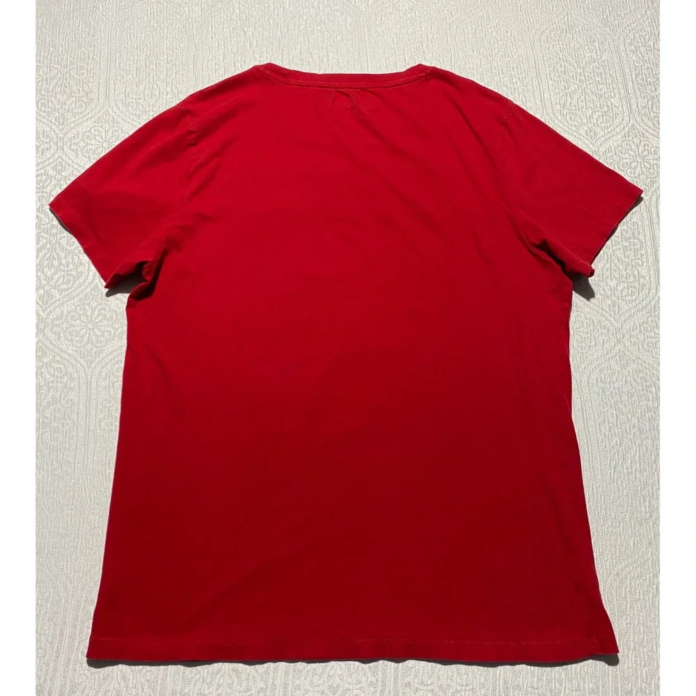 Aeropostale Mens Red Graphic Logo T-Shirt Short Sleeve Crew Neck Cotton XL - Picture 2 of 6